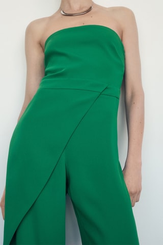 Combi-pantalon bustier - Vert