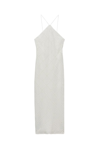 Robe brodée emmanchures américaines - Blanc