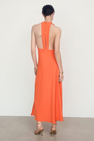 Robe dos croisé - Orange