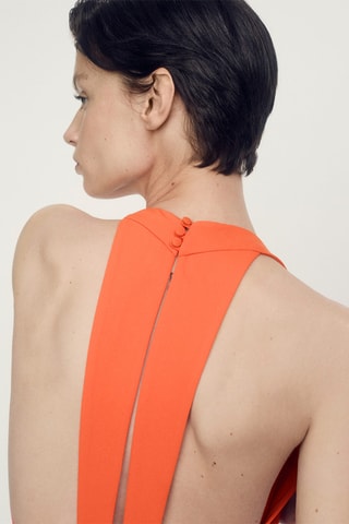 Robe dos croisé - Orange
