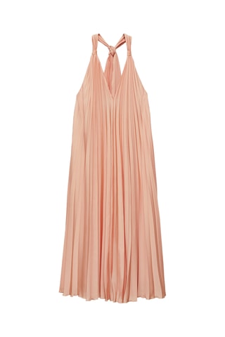 Robe longue plissée - Rose
