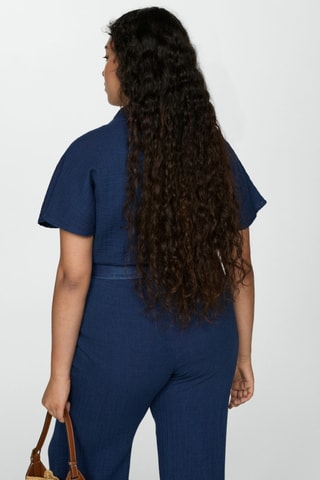 Combinaison avec ceinture - Bleu