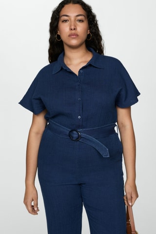 Combinaison avec ceinture - Bleu