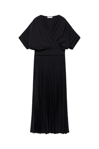 Robe évasée plissée - Noir