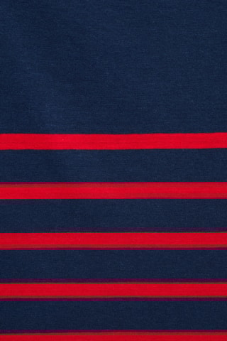 T-shirt rayures col bateau - Bleu
