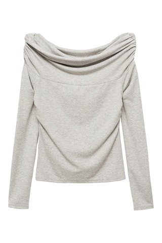 T-shirt épaules dénudées - Gris