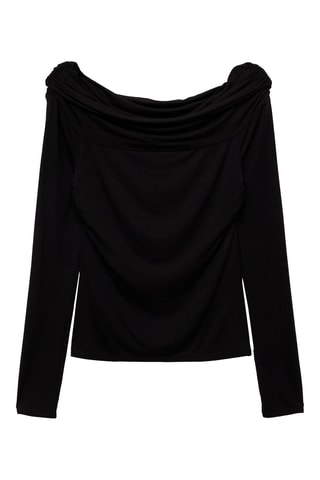 T-shirt épaules dénudées - Noir