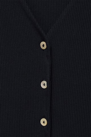 T-shirt Lyocell boutons - Bleu nuit
