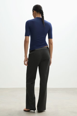 T-shirt manches courtes maille - Bleu