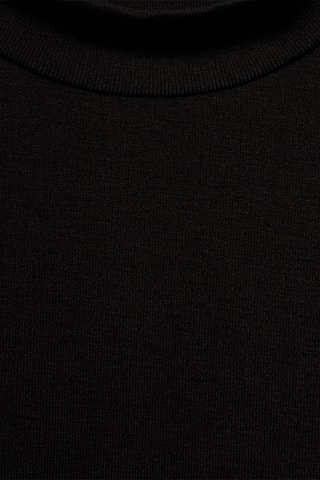T-shirt manches courtes maille - Noir
