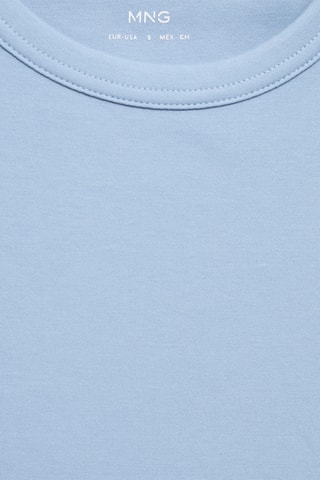 T-shirt coton manches courtes - Bleu
