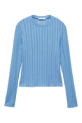 T-shirt jaspé - Bleu