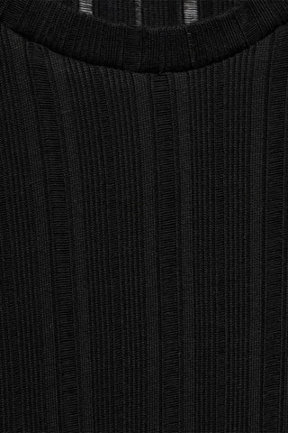 T-shirt jaspé - Noir
