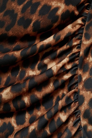 T-shirt imprimé léopard - Marron