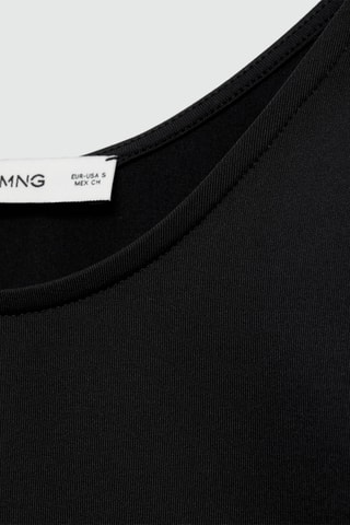 T-shirt manches trois-quarts - Noir