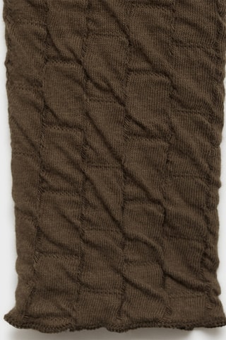 T-shirt froncé manches longues - Kaki