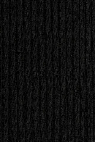 Top maille boutons latéraux - Noir