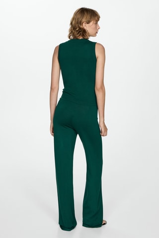 Haut maille larges bretelles - Vert