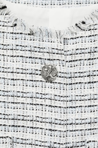 Crop top tweed - Bleu clair