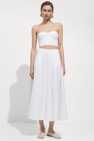 Crop top bustier - Blanc