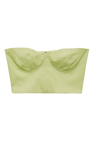 Crop top bustier - Vert