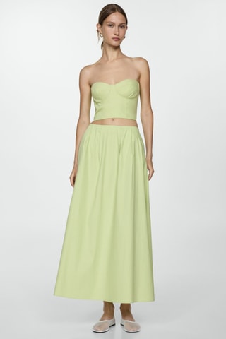 Crop top bustier - Vert