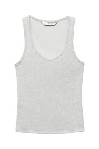 Top maille Lurex - Gris