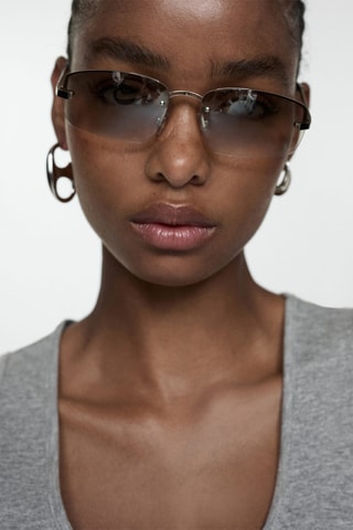 Haut maille larges bretelles - Gris