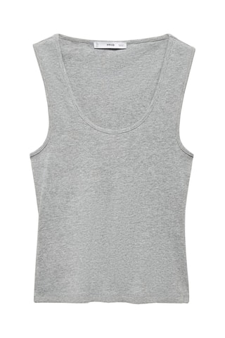 Haut maille larges bretelles - Gris