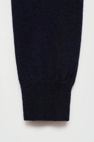 Pull-over droit col rond - Bleu marine