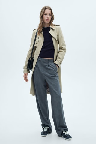 Pull-over droit col rond - Bleu marine