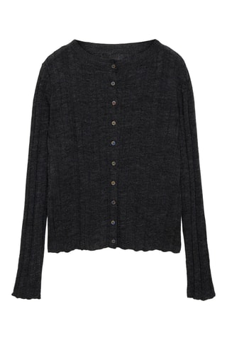 Cardigan maille boutons - Gris