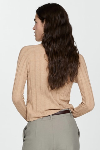 Cardigan maille boutons - Beige
