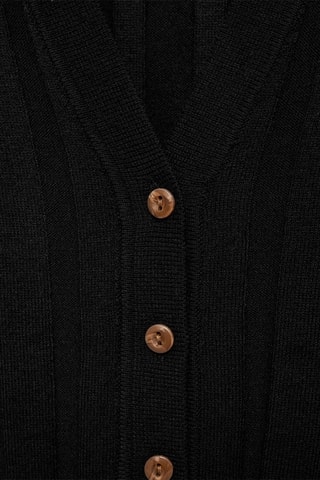 Cardigan maille boutons - Noir