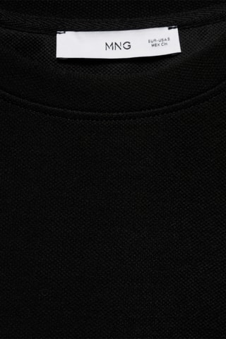 Sweat-shirt coutures décoratives - Noir