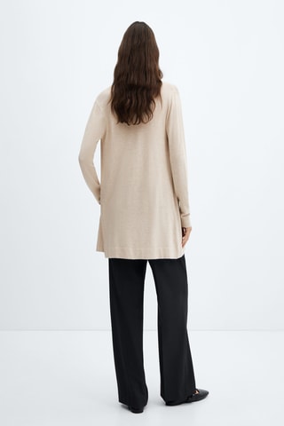 Cardigan maille fine - Beige