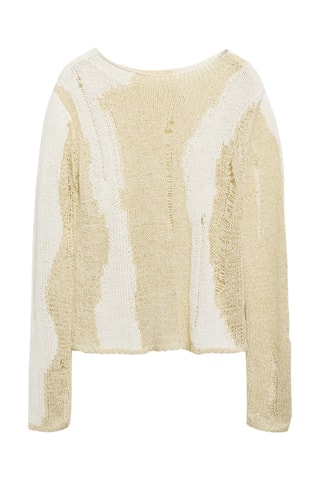 Pull-over maille lâche - Beige