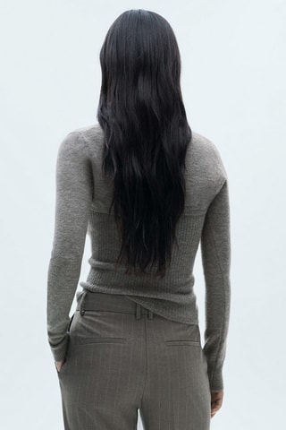 Pull-over combiné ouverture - Gris