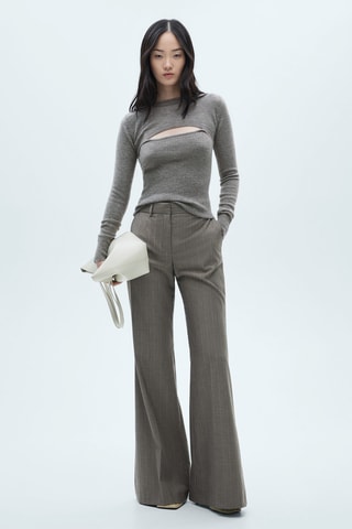 Pull-over combiné ouverture - Gris