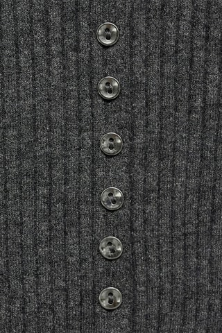 Pull-over avec boutons décoratifs - Gris