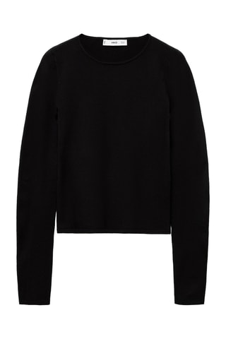 T-shirt jaspé - Noir
