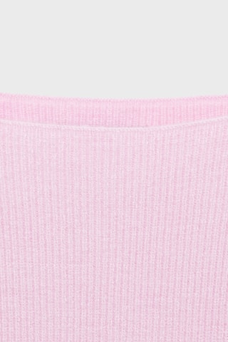 Pull maille col bateau - Rose