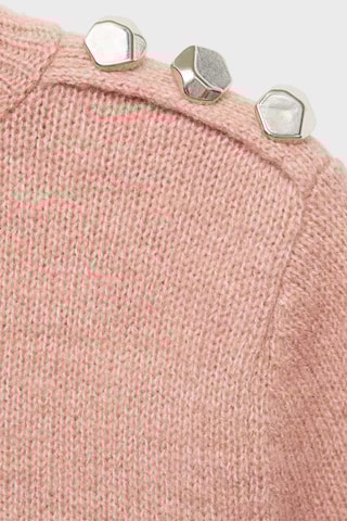 Pull-over col montant manches courtes - Rose