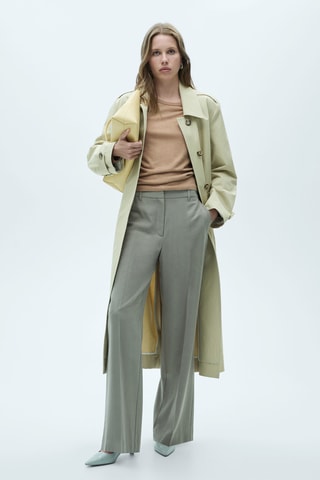 Pull-over maille fine col rond - Beige