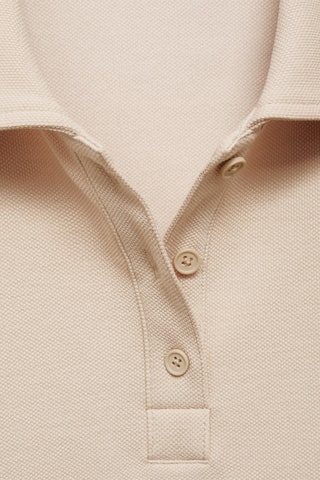 Sweat-shirt col polo - Beige