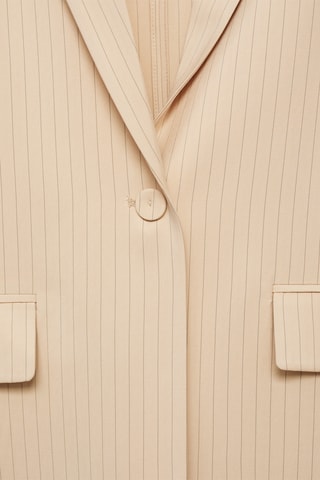 Blazer costume rayures - Beige