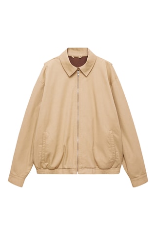 Veste bomber oversize - Beige