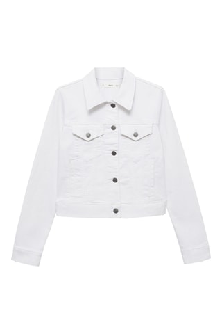 Blouson jean poches - Blanc