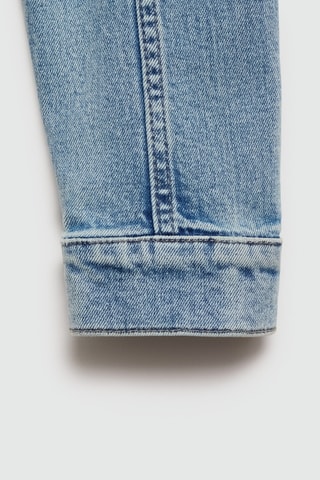 Blouson en jean fermeture éclair - Bleu