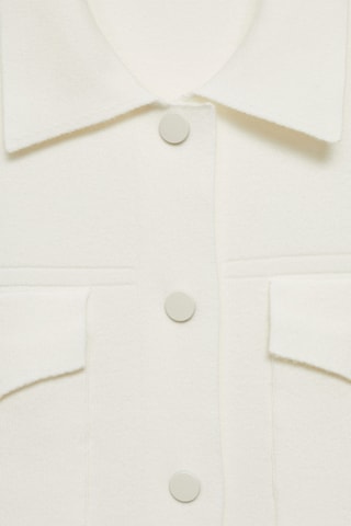 Gilet maille poches - Écru